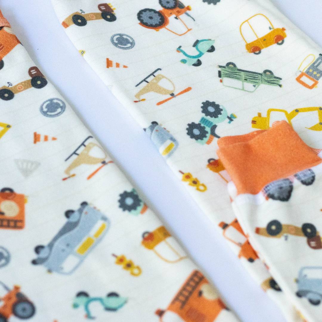 Vintage Cars Organic Pajamas