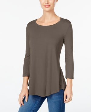 JM Collection Petite Scoop-Neck Top, Size PS