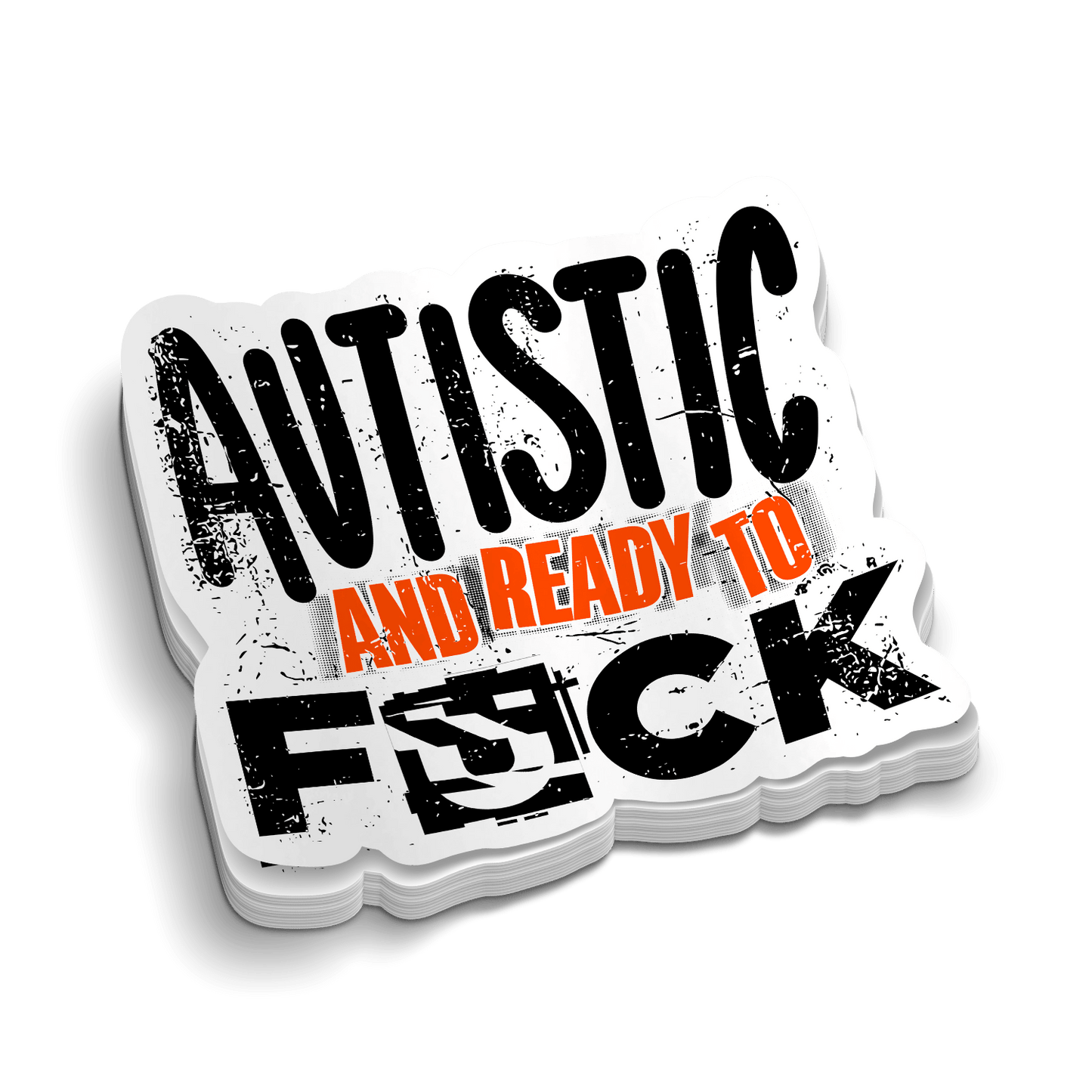 Autistic and Ready - Hard Hat Decal