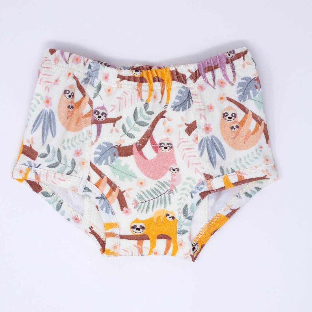 Lilac Sloths Potty Organic Training Underpants