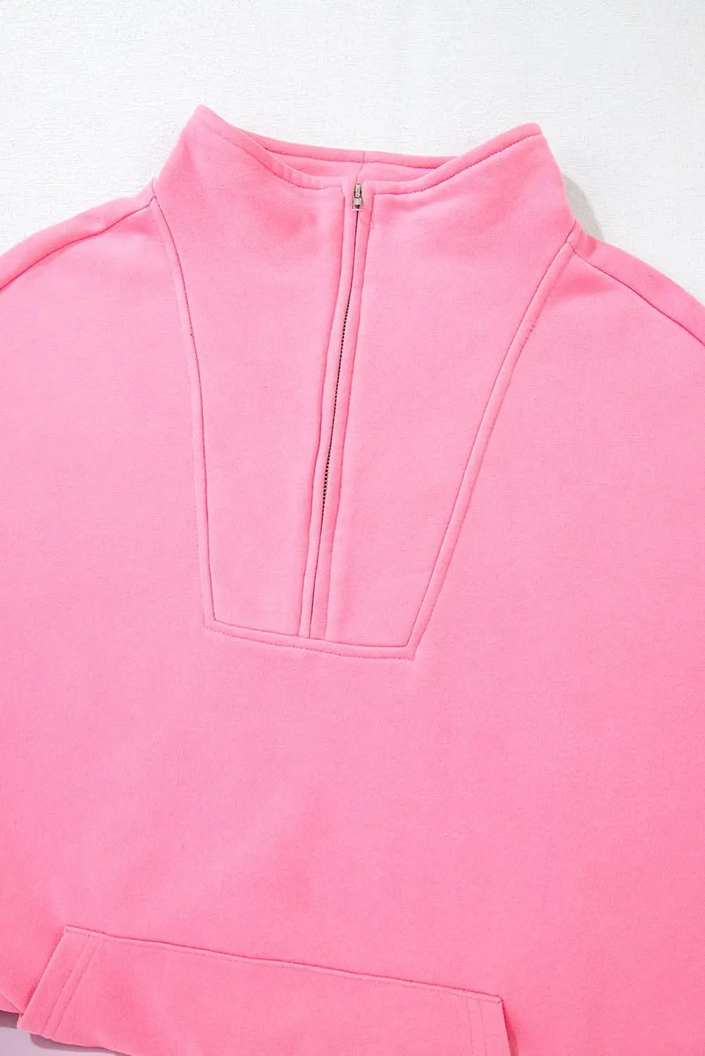 Zip-Up Sweatshirt - Cozy Cotton Blend - Everyday Comfort
