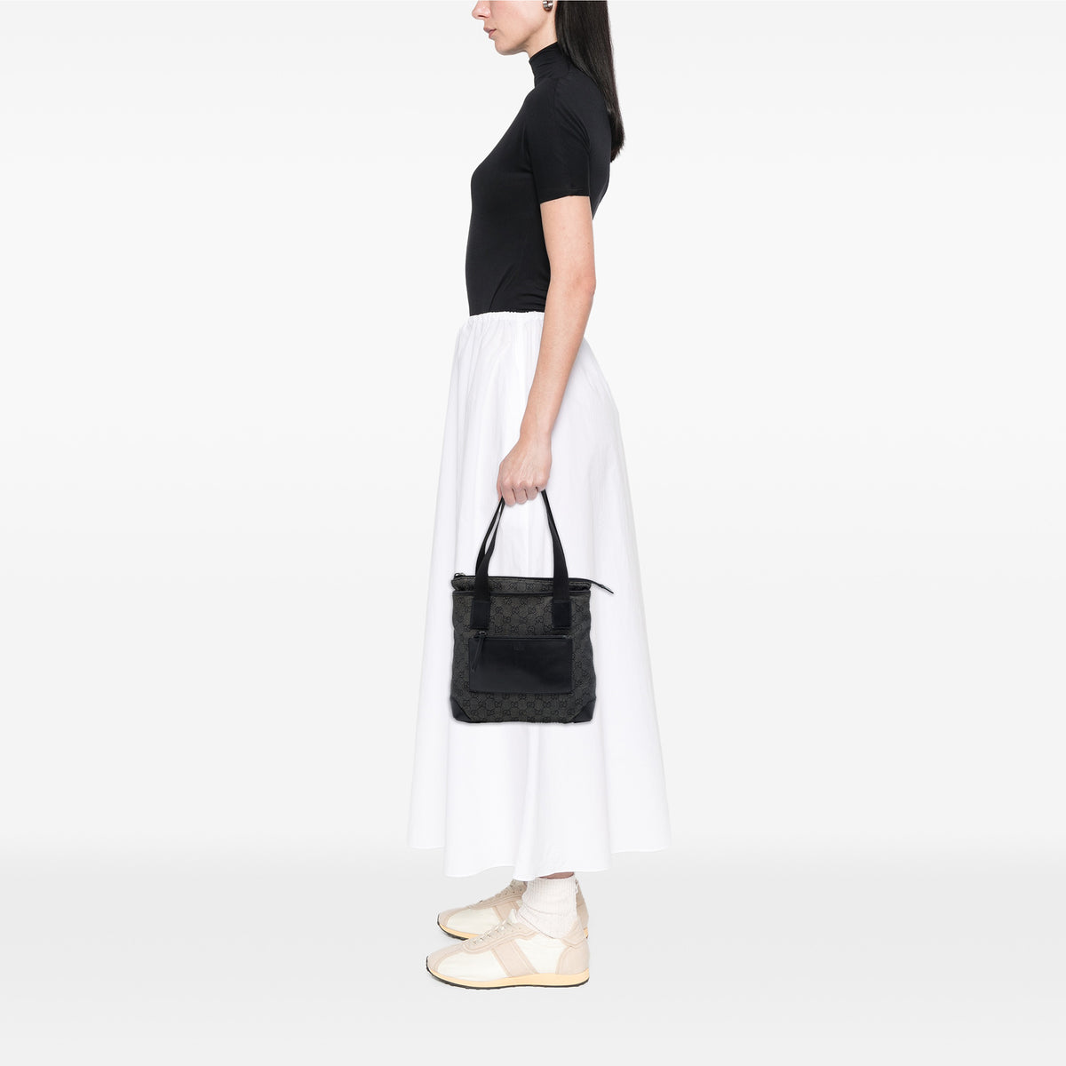 Denim Tote Bag Black (Pre-Owned)