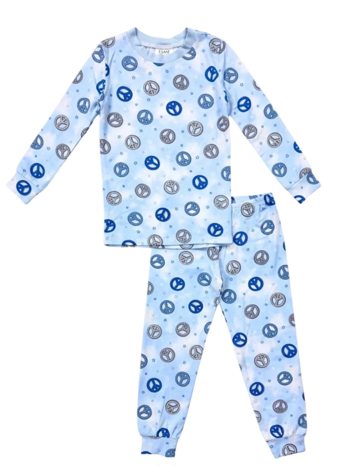 ESME - BOYS LONG SLEEVE PAJAMA SET, PEACE