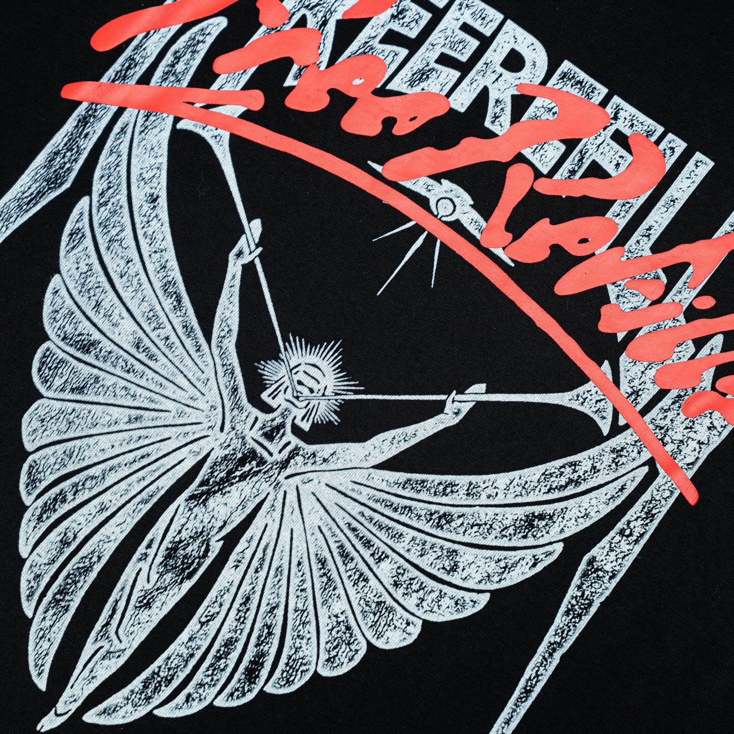 Angel Cut-Off Tee - Black