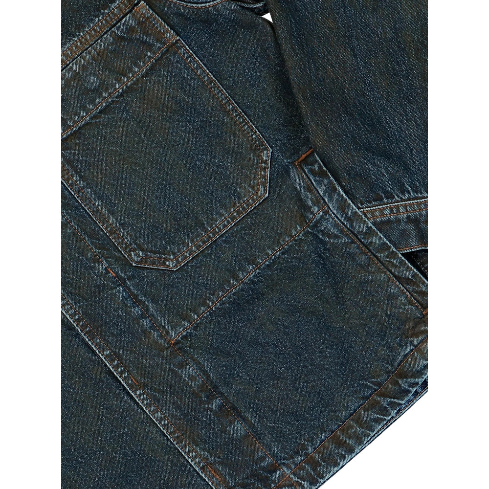Overdyed Denim Jacket with Compass Badge
