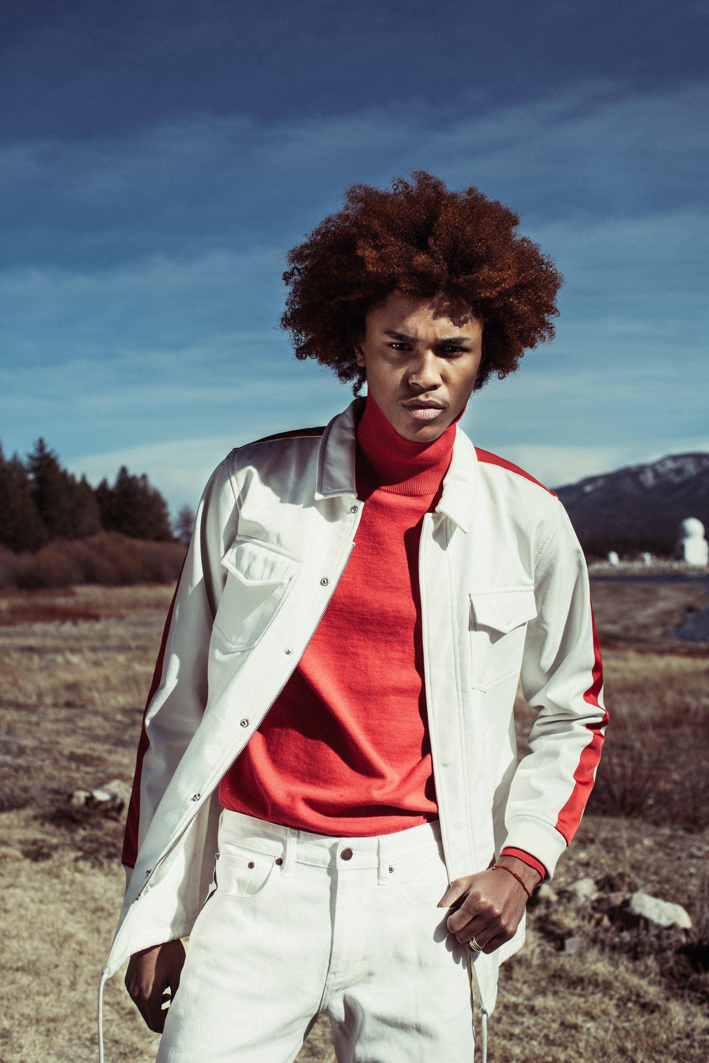 Konus Men's Bonded Fabric Coaches Jacket in White