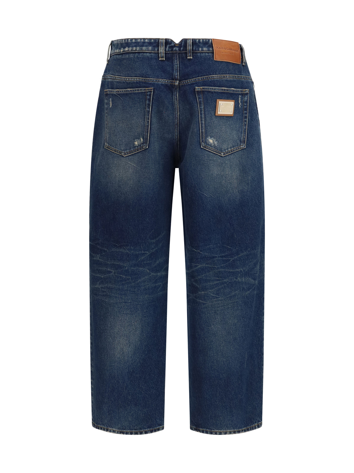 Cotton Denim Pants