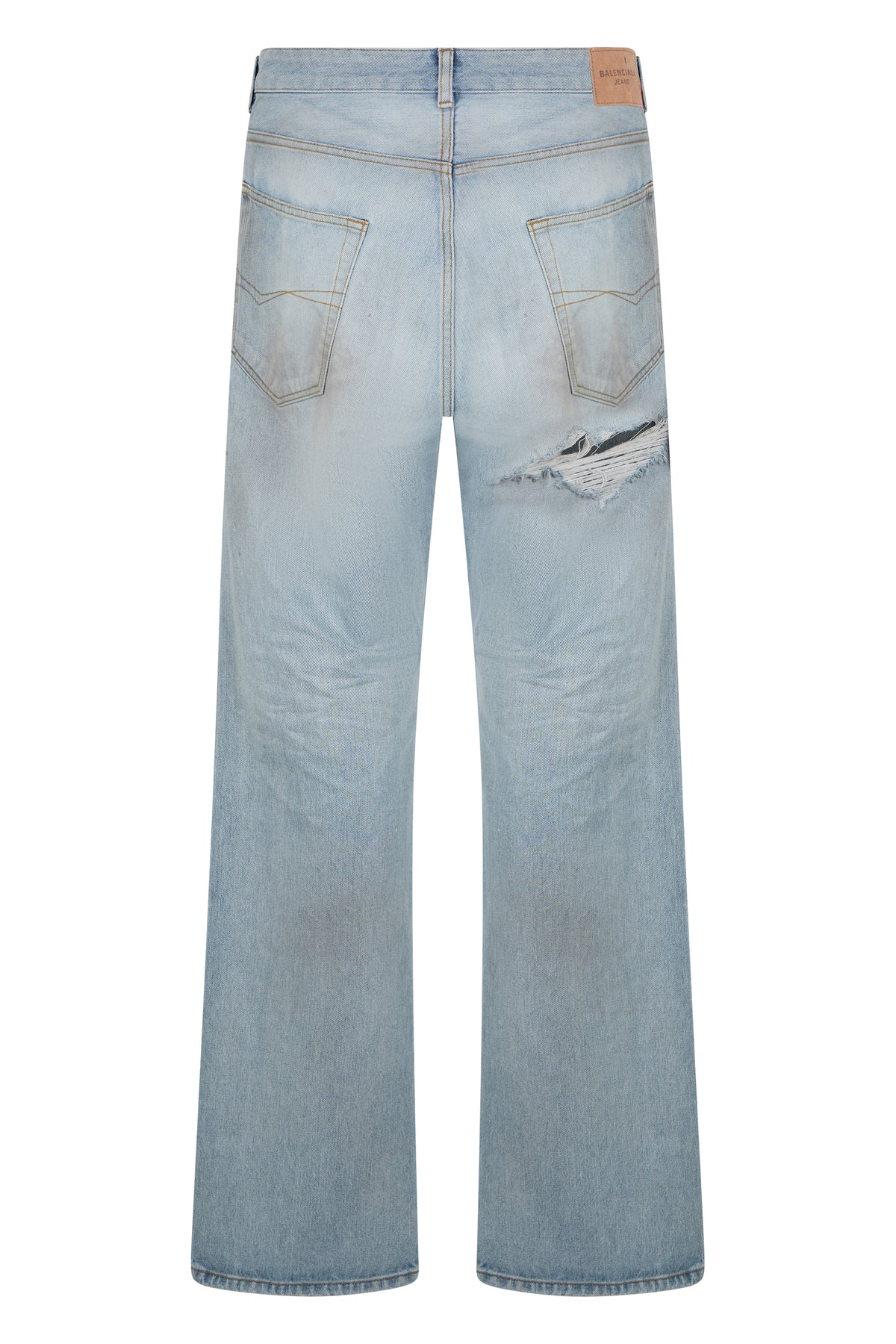 Straight-Leg Jeans Light Blue
