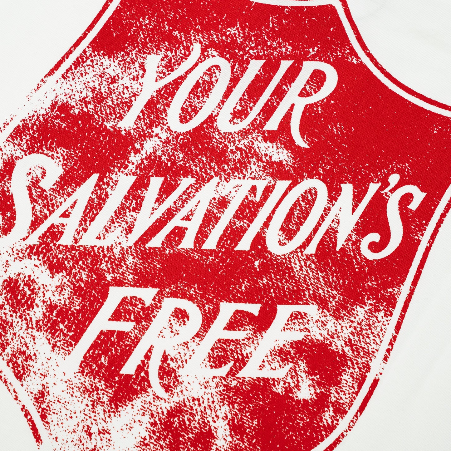 Salvation Cut-Off Tee - White