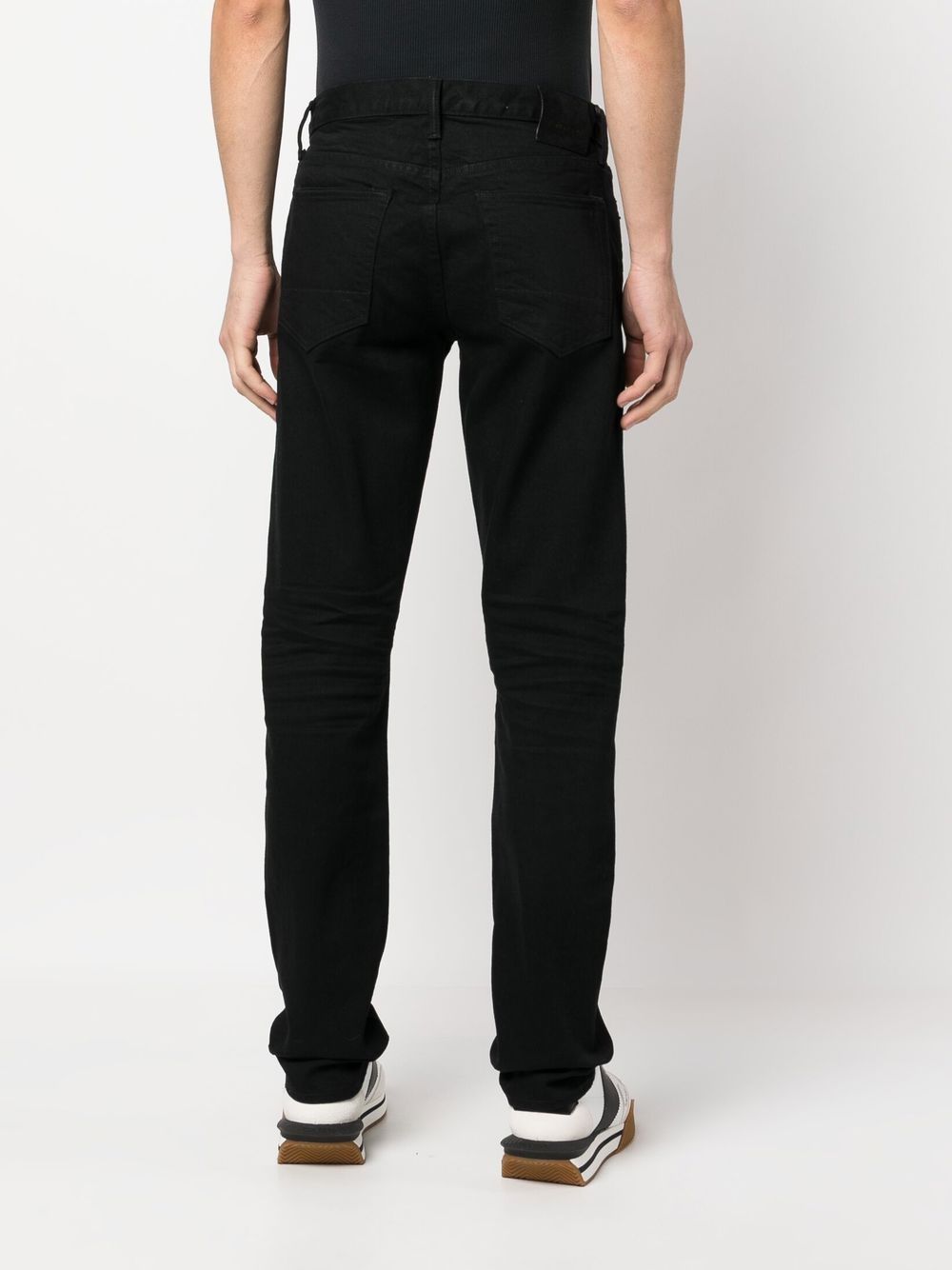 Slim Jeans in Washed Black