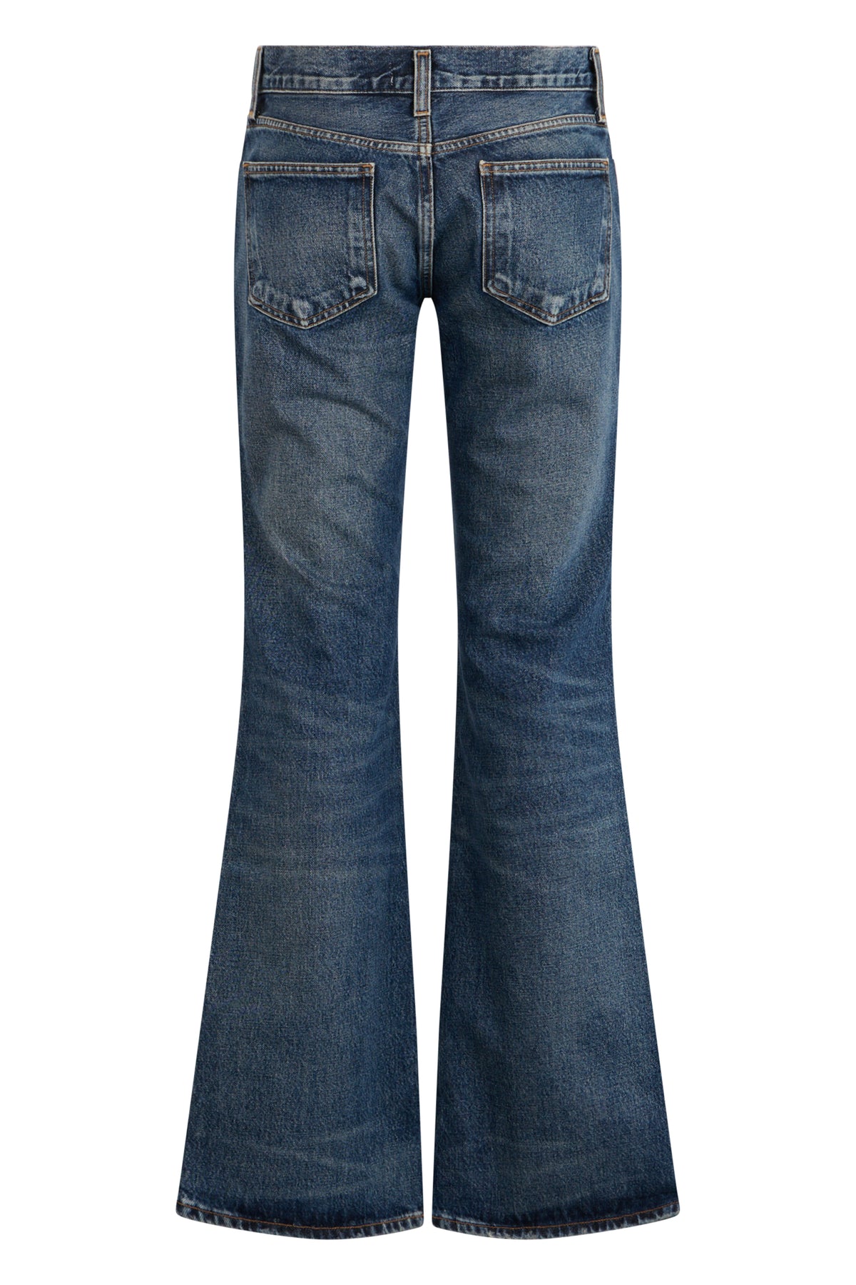 Flared Jeans in Dark Blue Denim