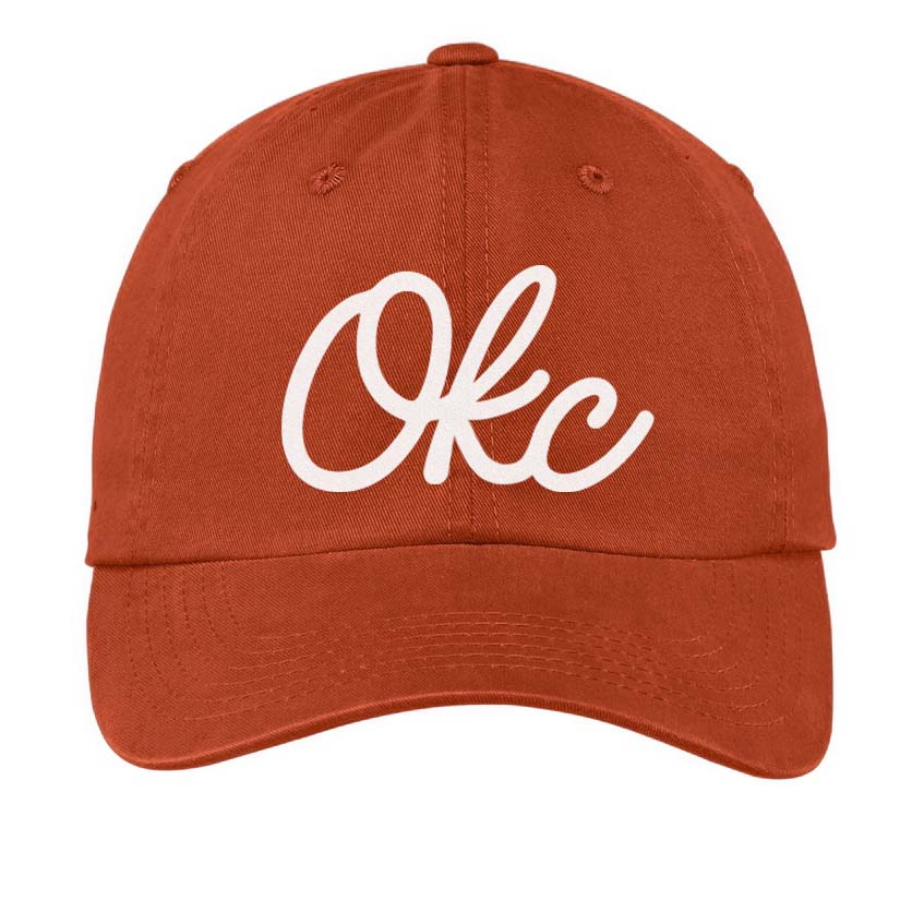 OKC Cursive Baseball Cap