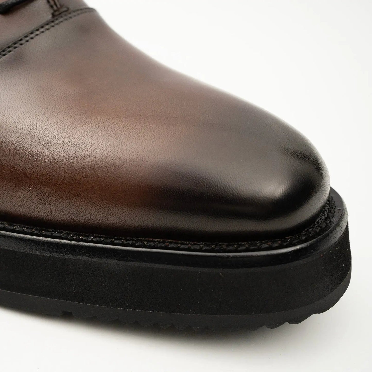 Brown Calfskin Oxford Shoes