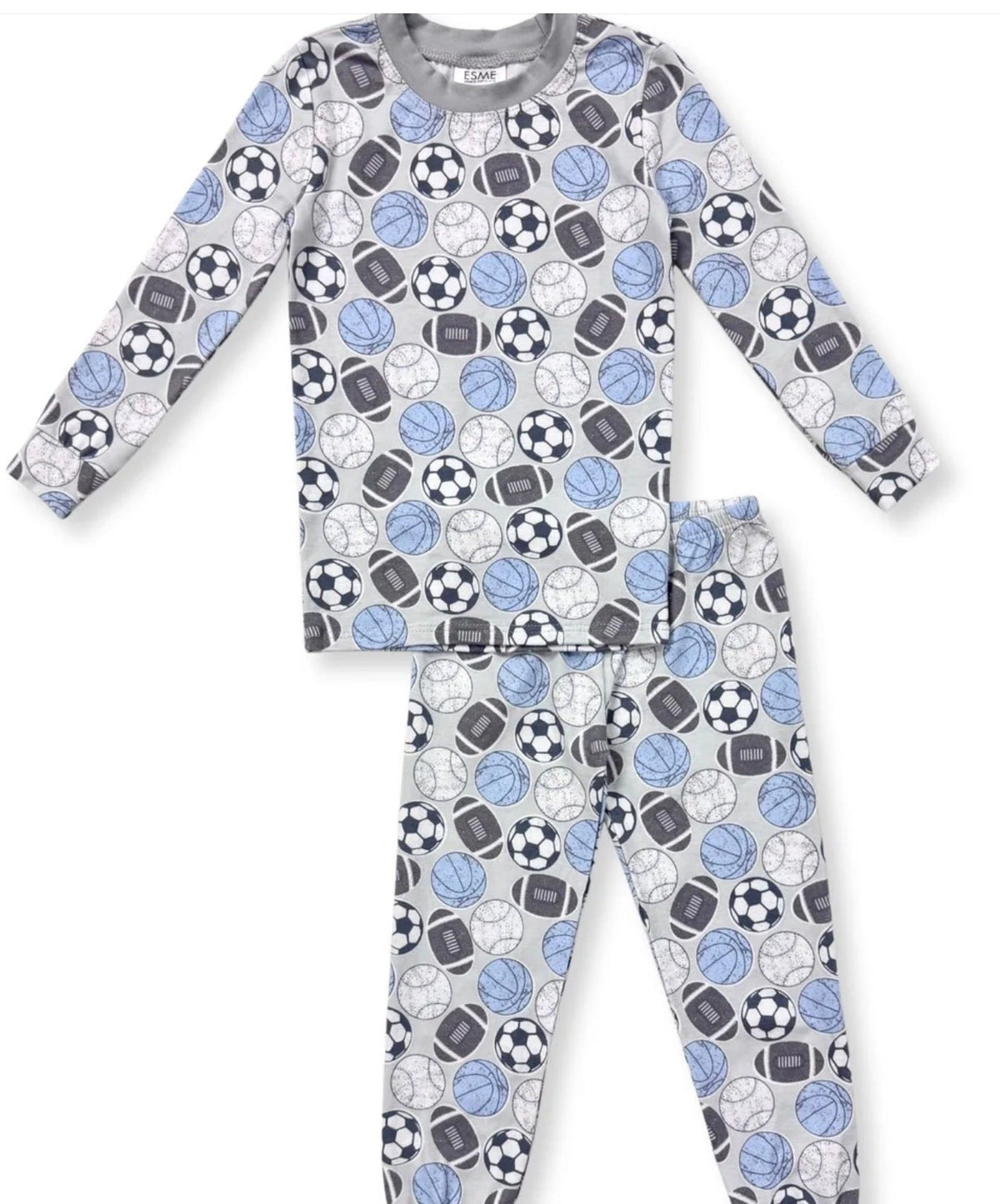 ESME - BOYS LONG SLEEVE PAJAMA SET, VARSITY