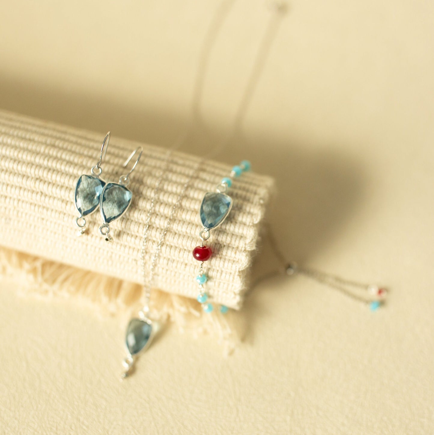 Green Amethyst Silver Isla Collection