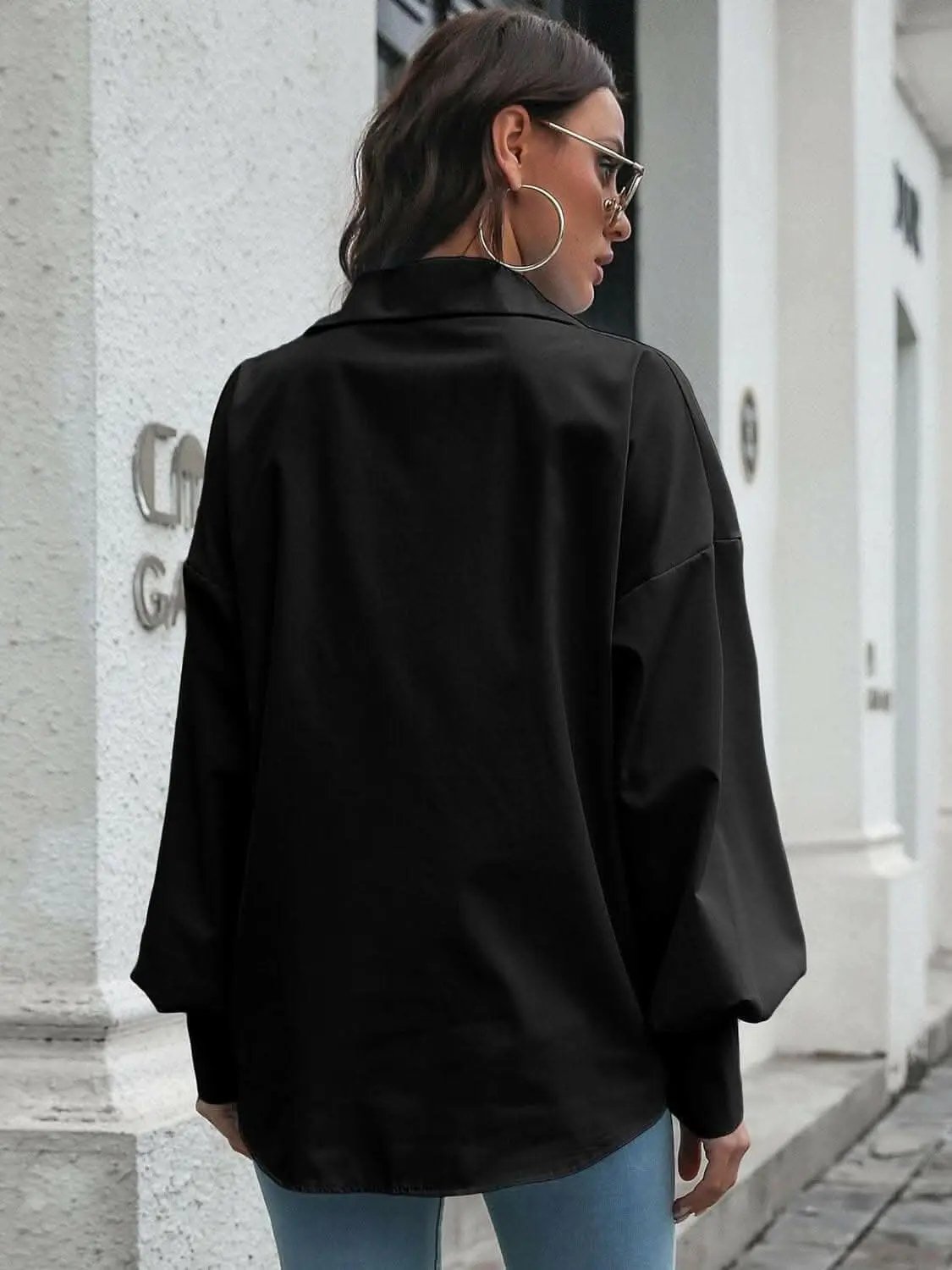 Trendsi just arrived - Chic Lantern Sleeve Shirt