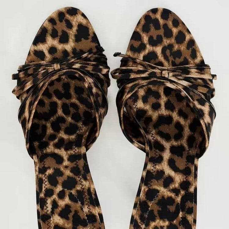 Trendsi Shoes - Chic Leopard Bow Kitten Heels - Premium Quality