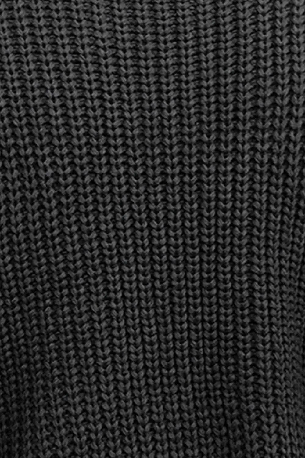 Trendsi Cozy cable-knit mock neck sweater