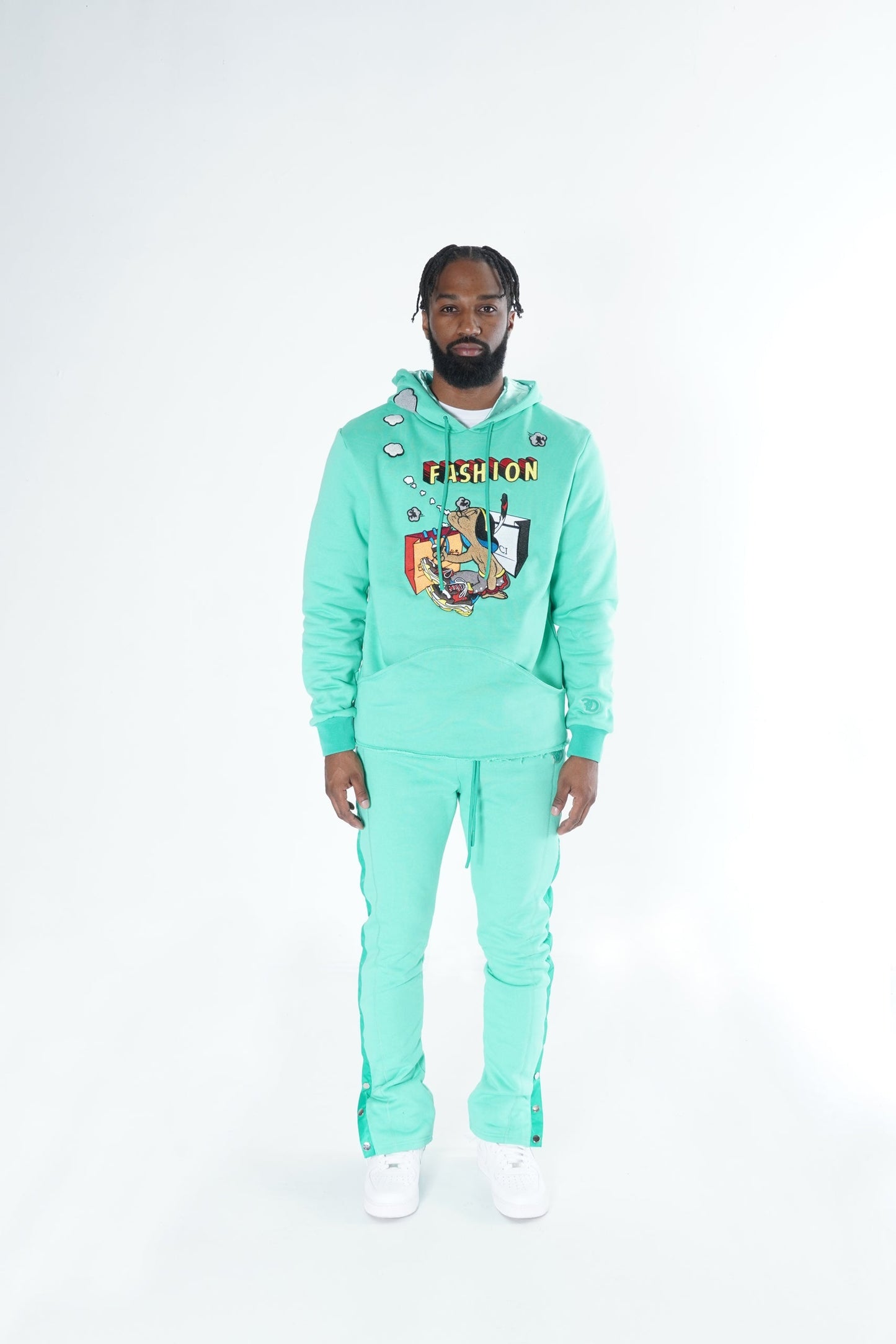 F5766 Frost High Fashion Fleece Set - Green
