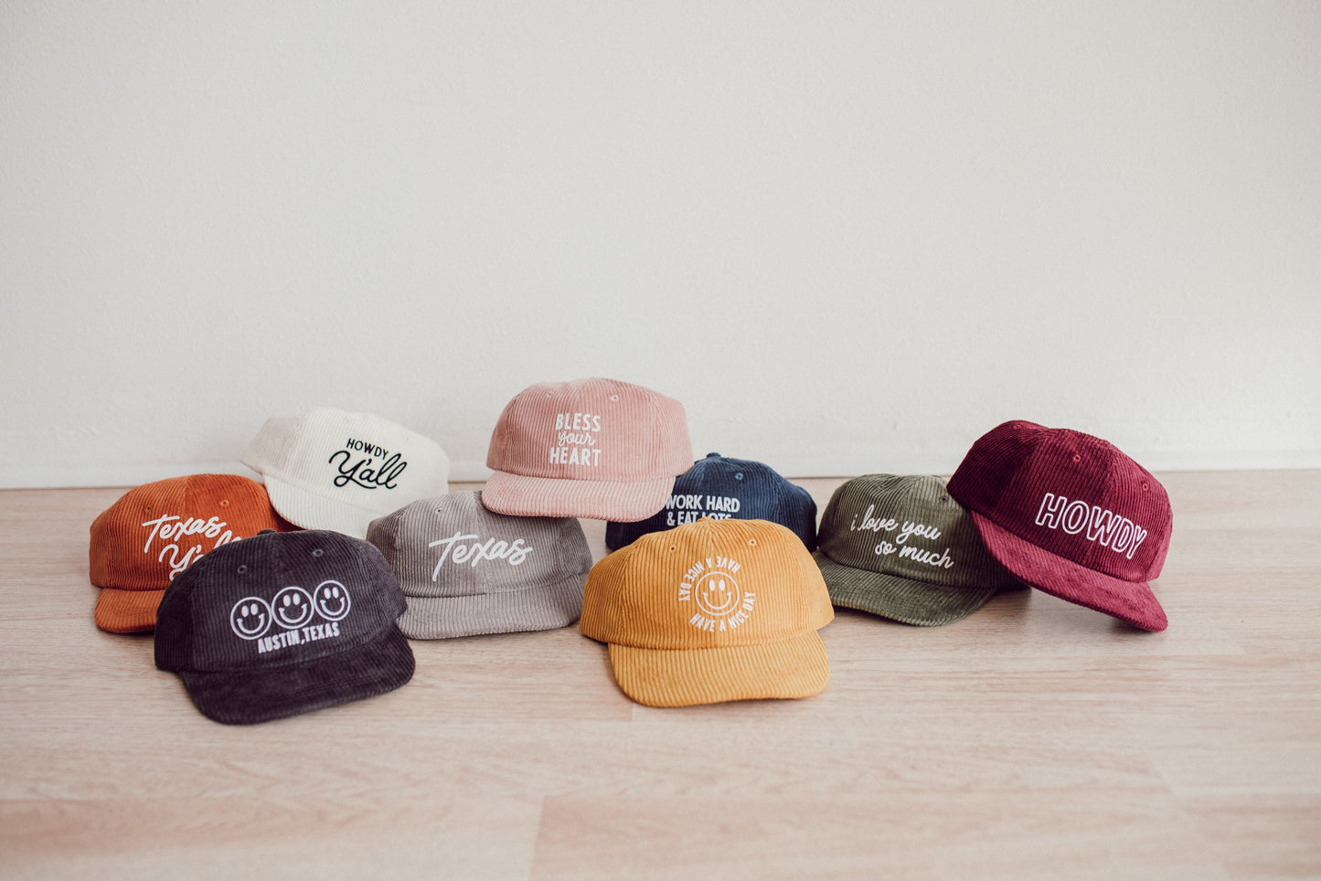 Work Hard & Eat Lots Of Tacos Corduroy Cap