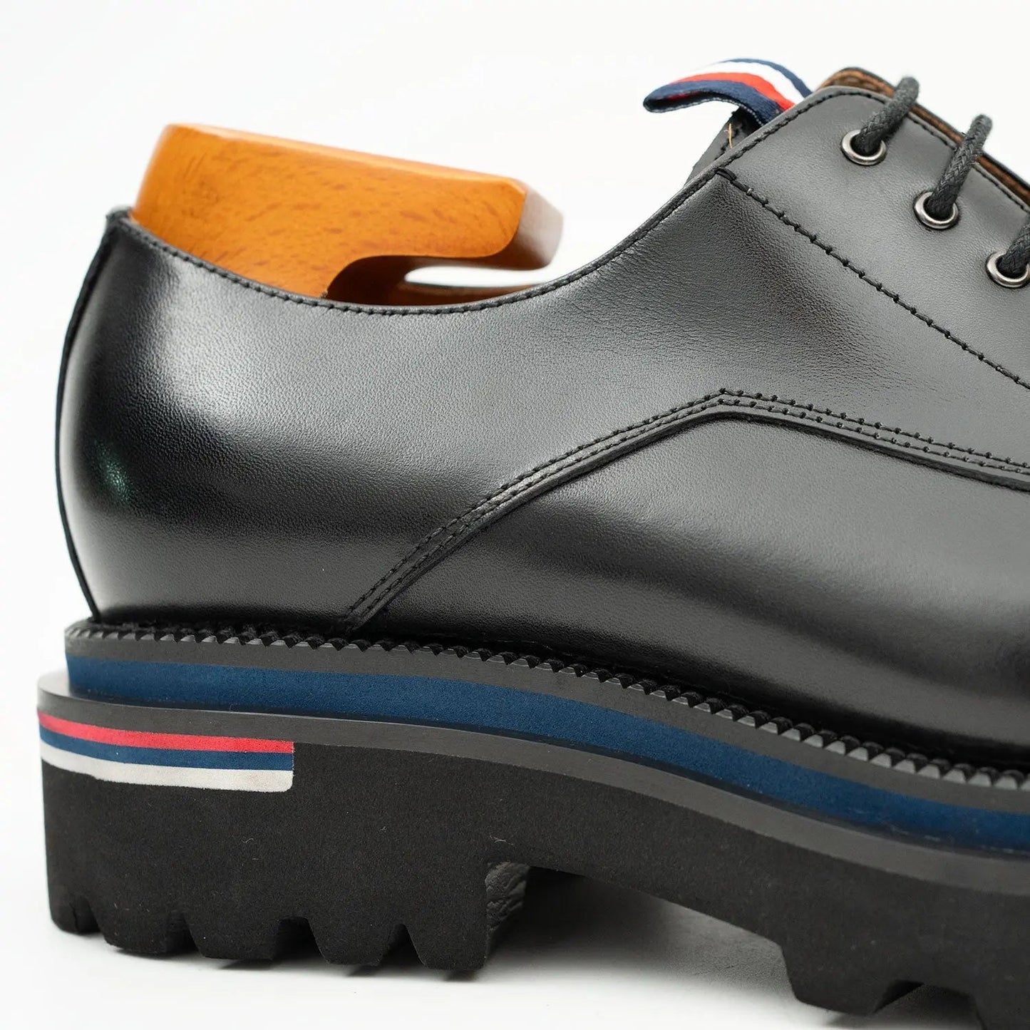 Derby Shoes Chunky 6cm heel boost Black