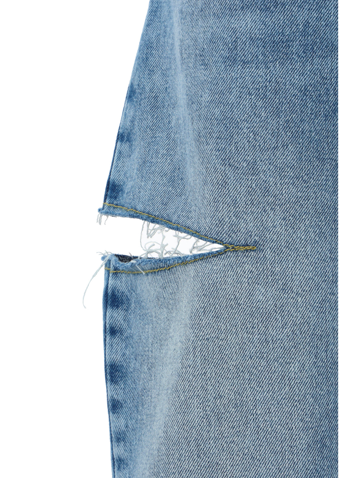 Cut-Out Jeans in Light Blue