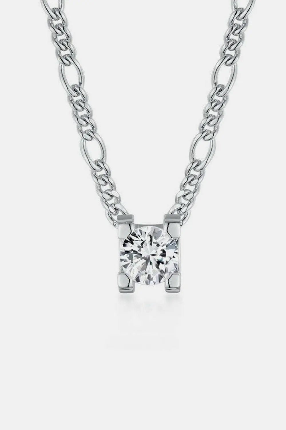 Necklace - 2 Carat Moissanite - Elegant
