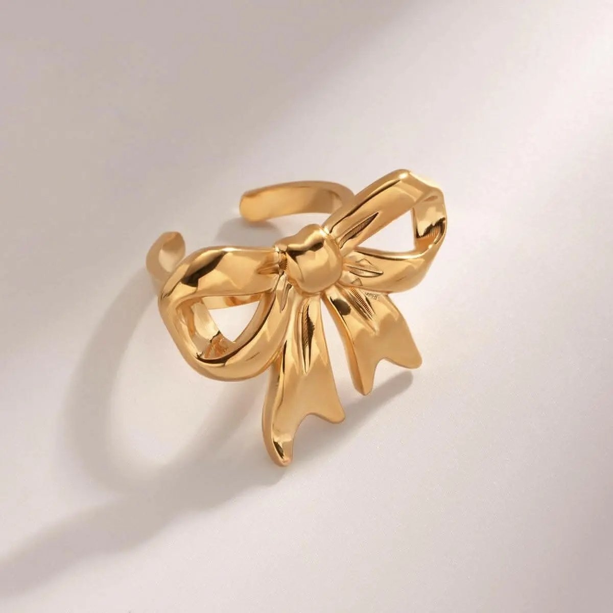 Trendsi just arrived - Elegant Gold-Plated Bow Ring