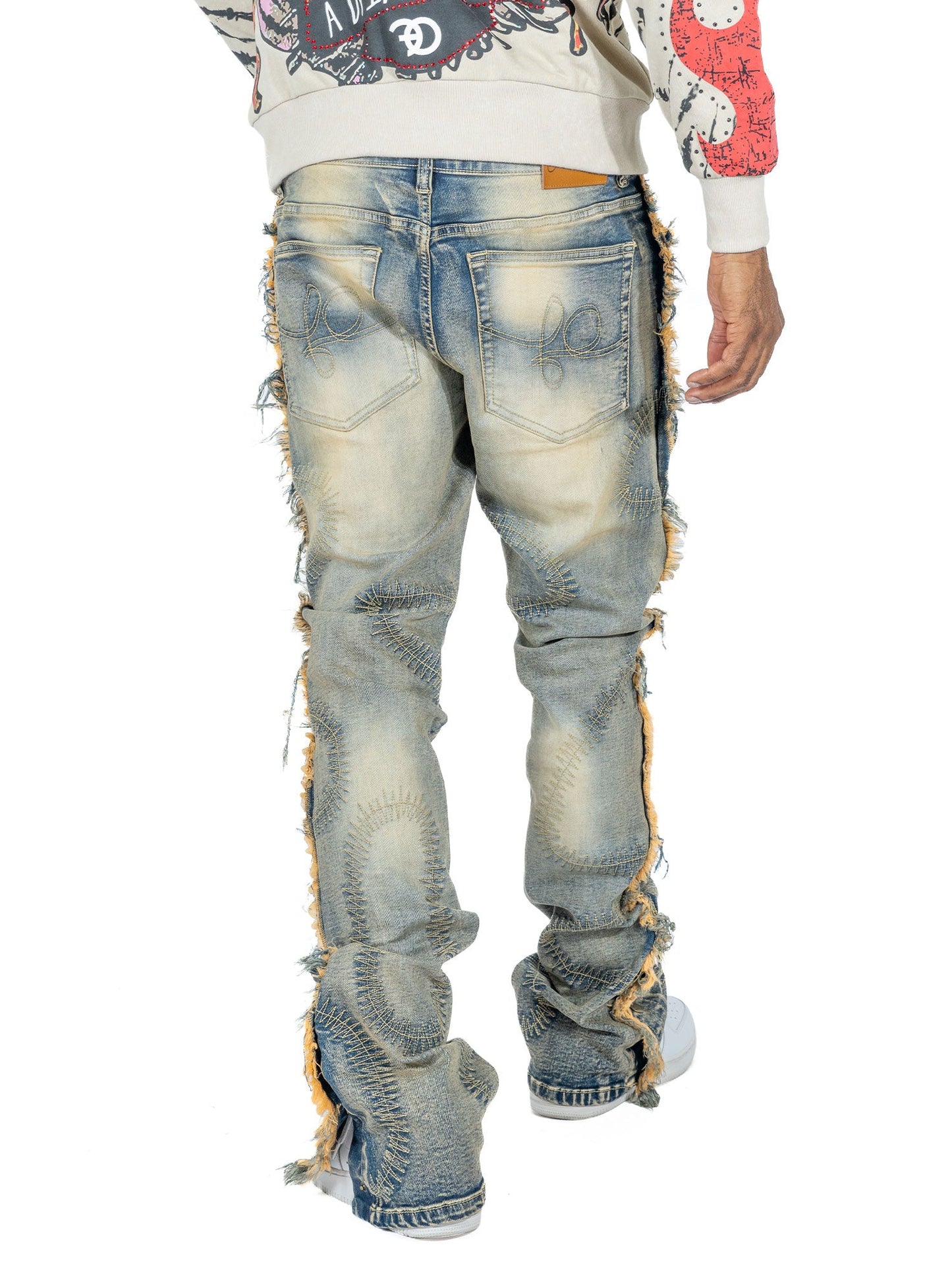 F1737 Cashay 2024 Stacked Jeans - Dirt