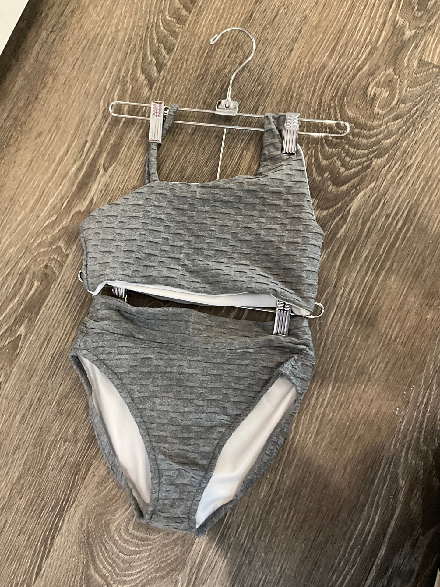 Les Tout Petits- Stone Gray Bandeau Bikini