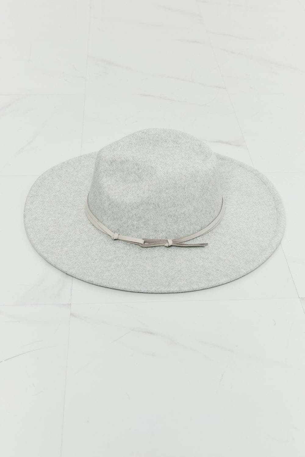 Trendsi TIKTOK - Fame fedora hat in light grey