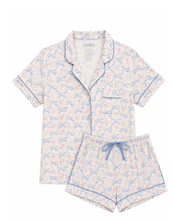 KATIE J - BLUE RIBBON SHORT SET JUNIORS