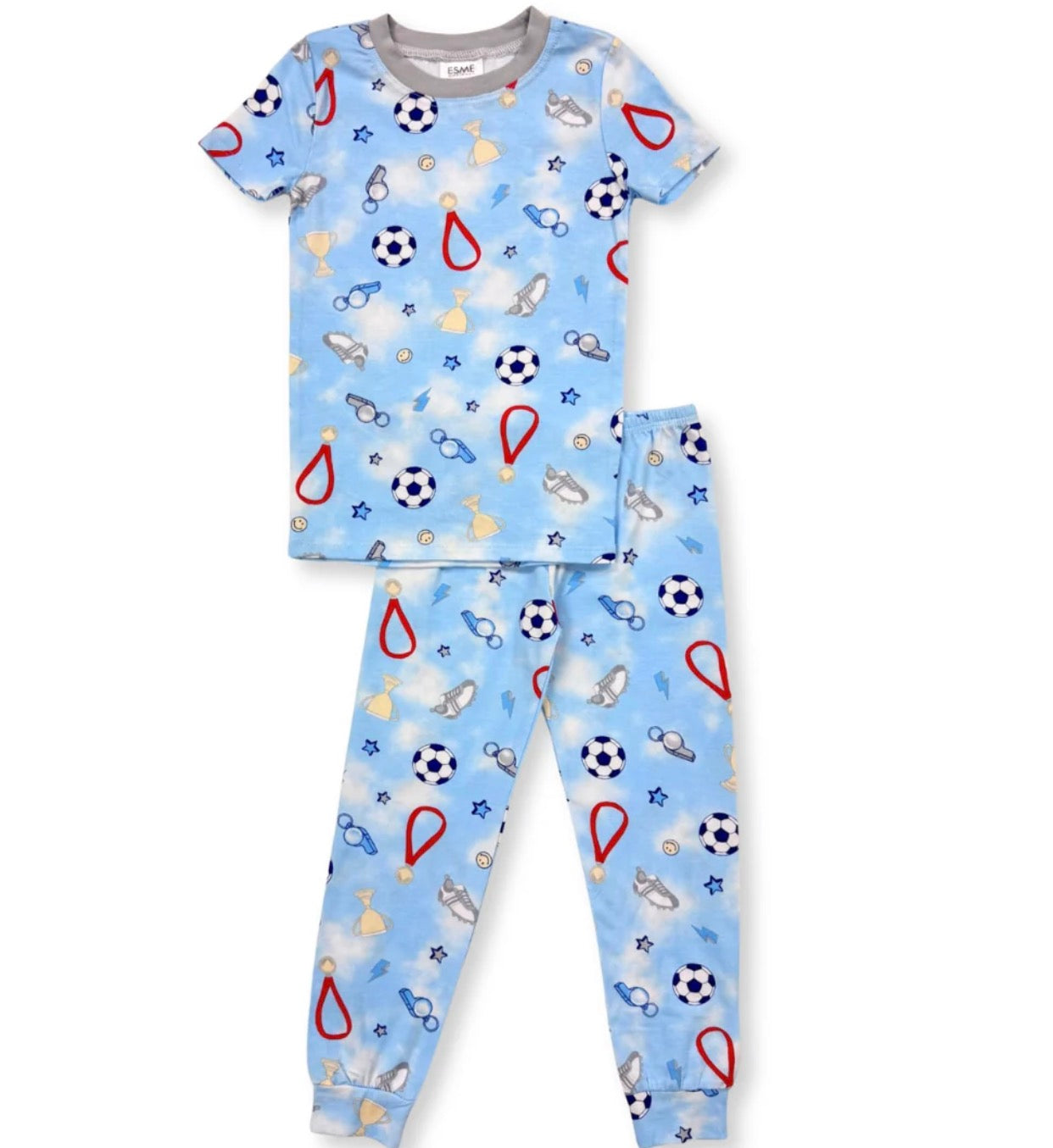 Esme - Short Sleeve & Pants Pajamas, World Cup