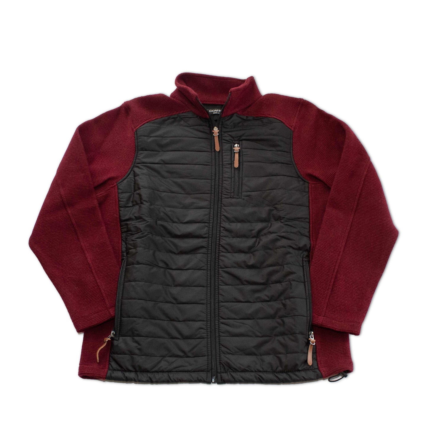 Windstopper Quilted Jacket - Bordeaux & Black
