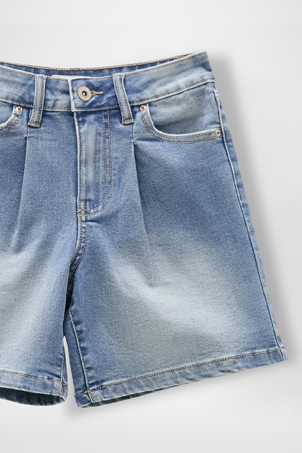 Girls Front Pleat Jort
