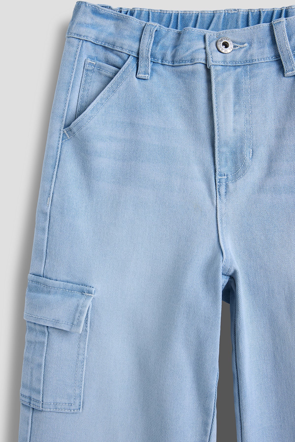 Girls Wide Leg Skater Cargo Jeans