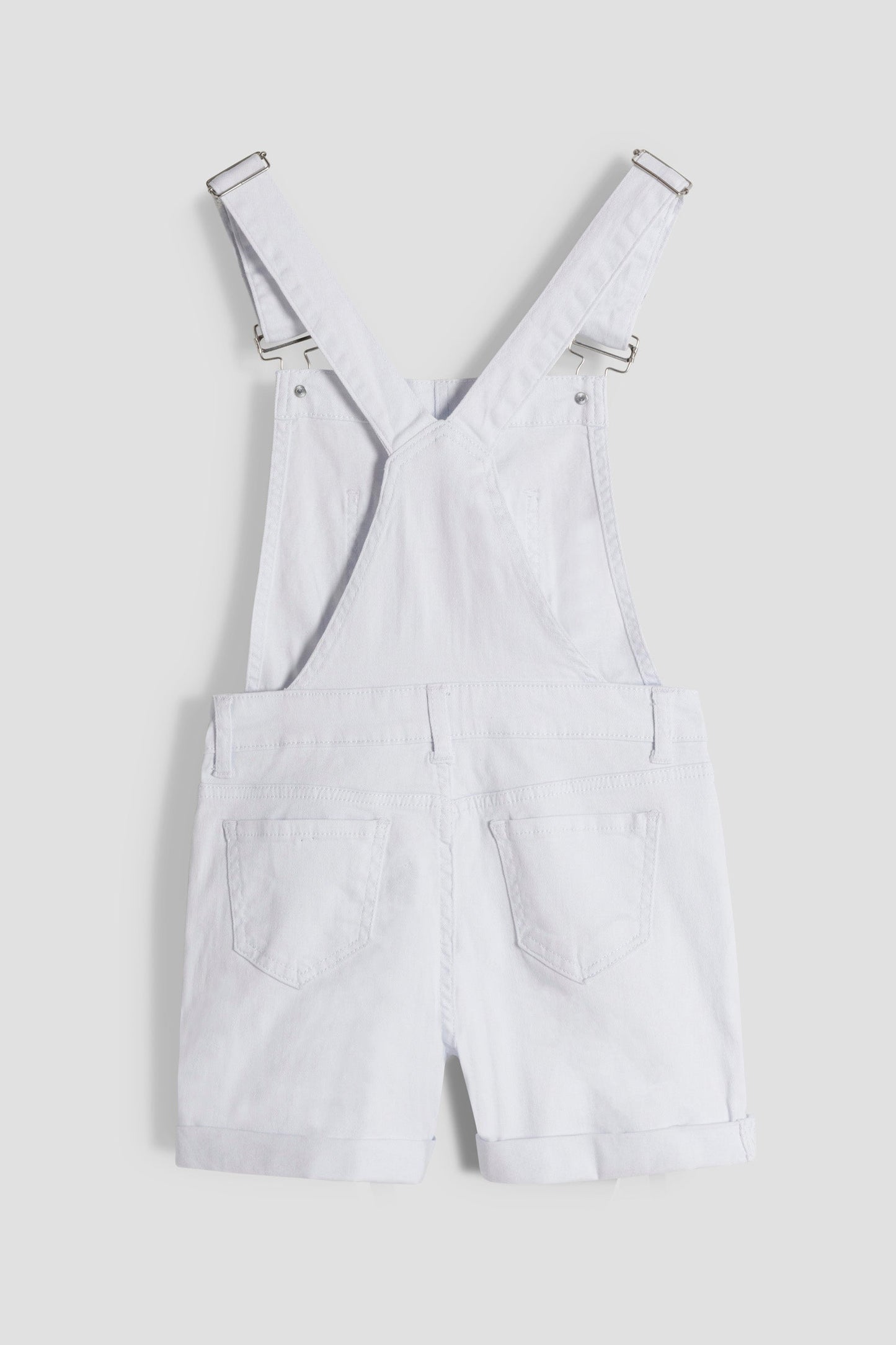 Girls Cuffed Bib Shortalls