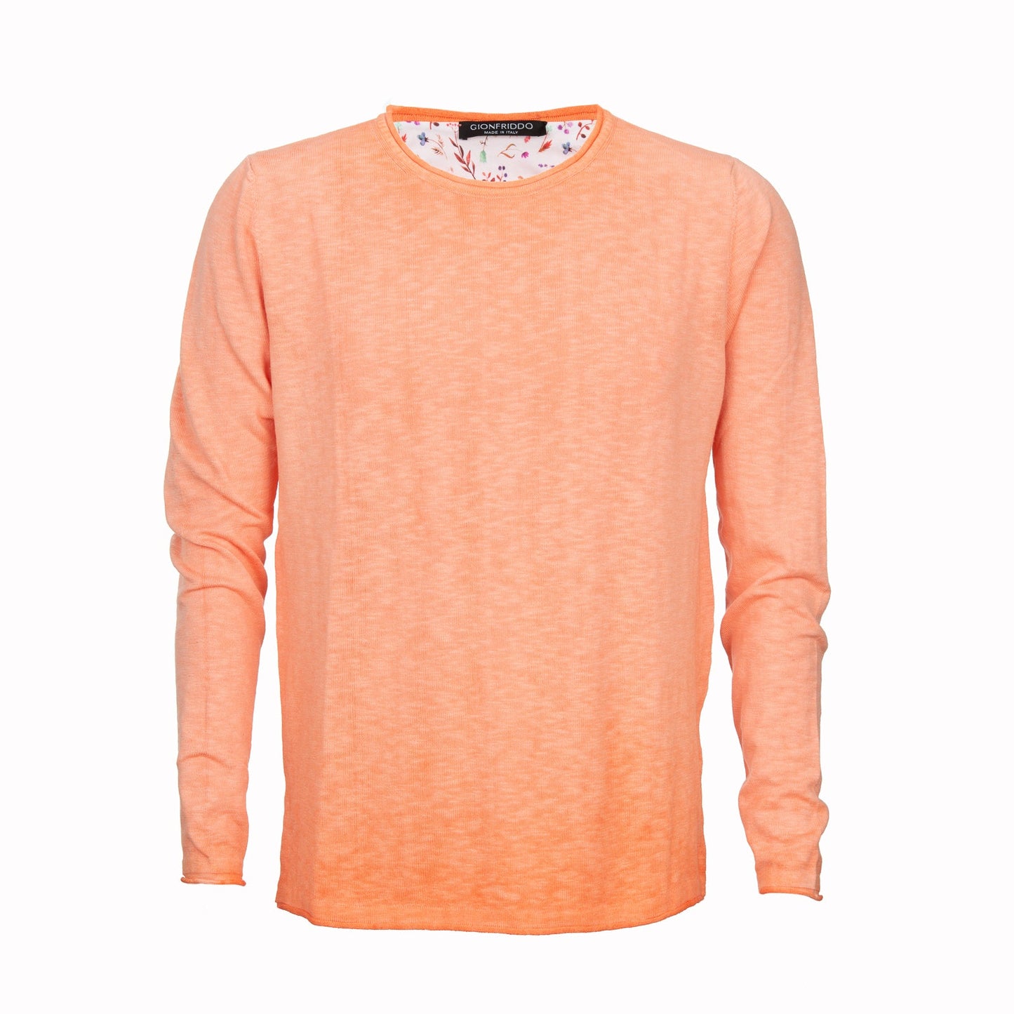 Cold Dyed Roll Neck with Floral Detail