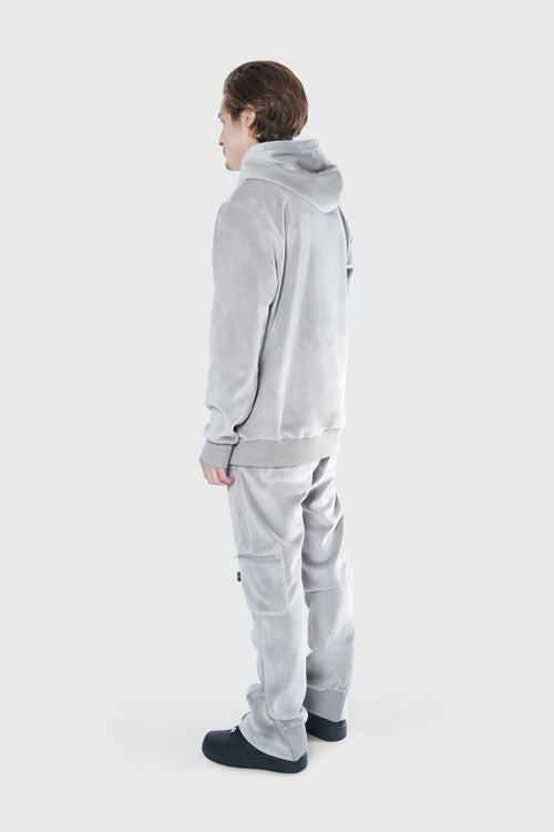 Metal Logo Velour Flared Sweatpants