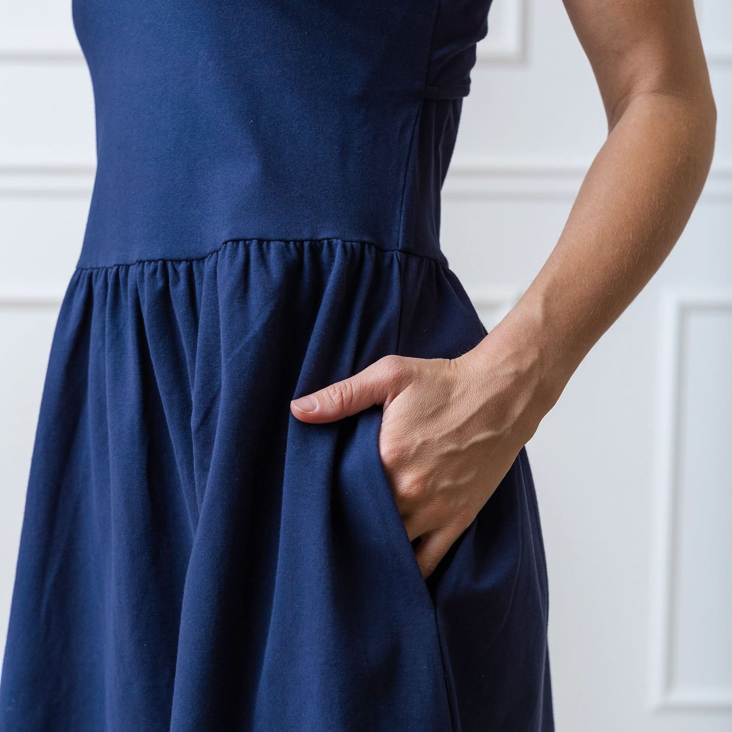 Organic Open-Back Knit Dress