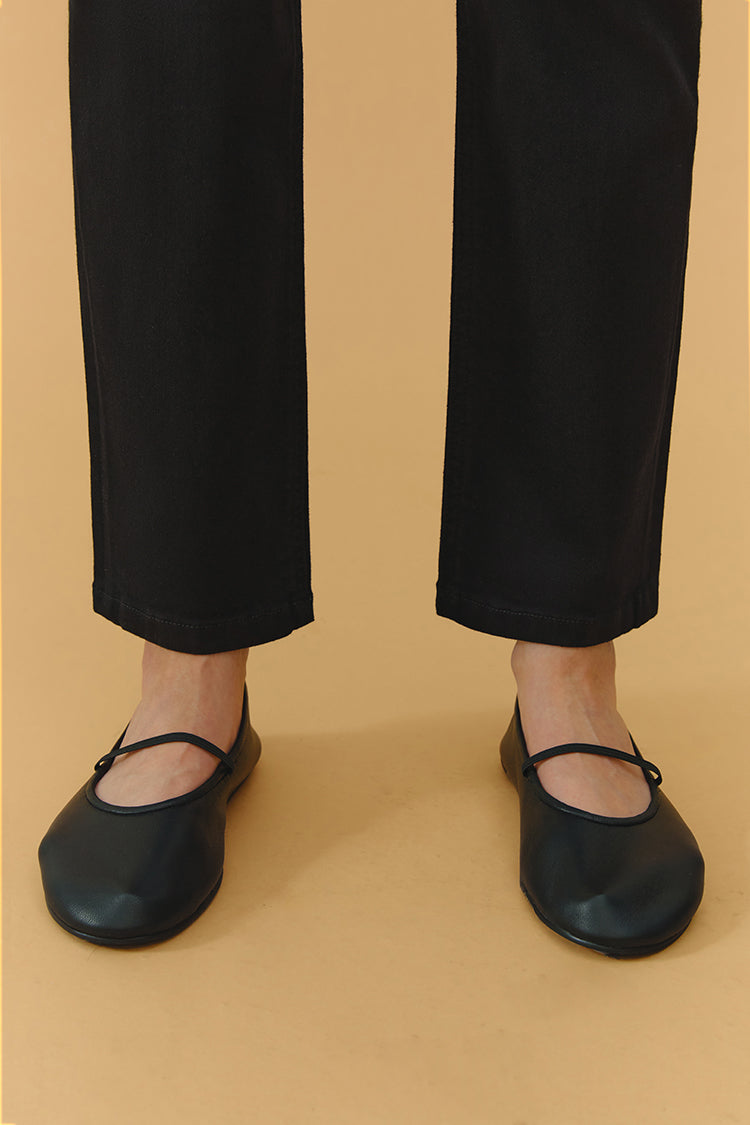 Two Shots High Rise Straight Crop Jeans HJ013