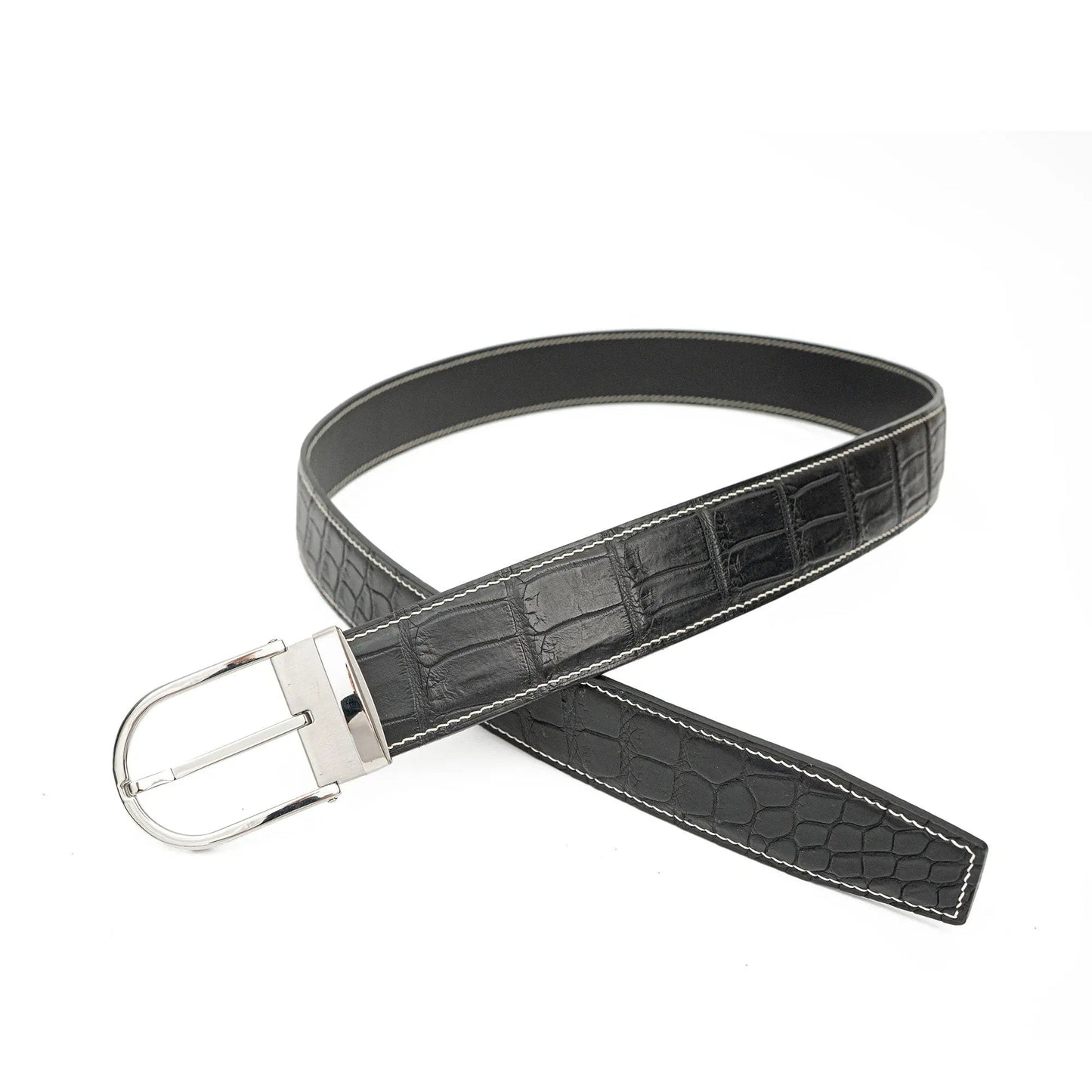 Handcrafted Alligator Leather Belts DVG304