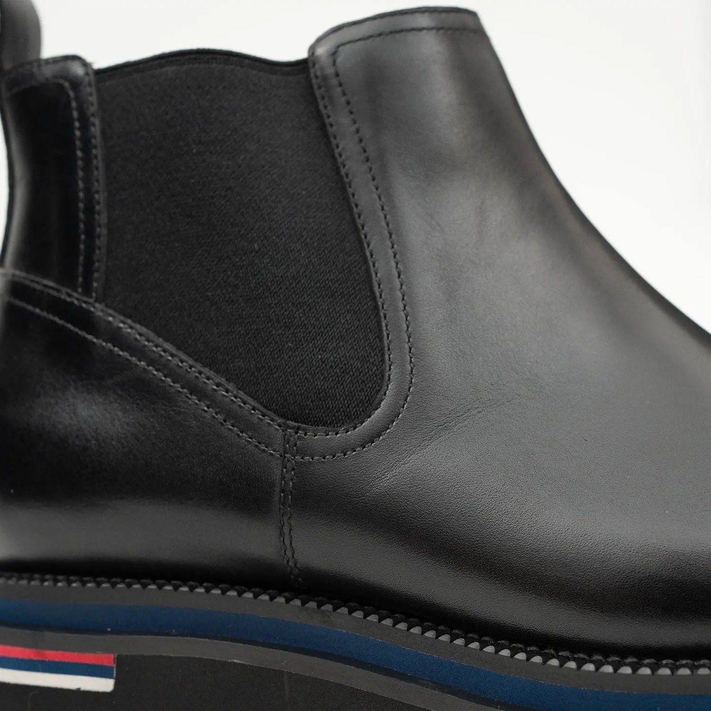 Handmade black calfskin Chelsea boots