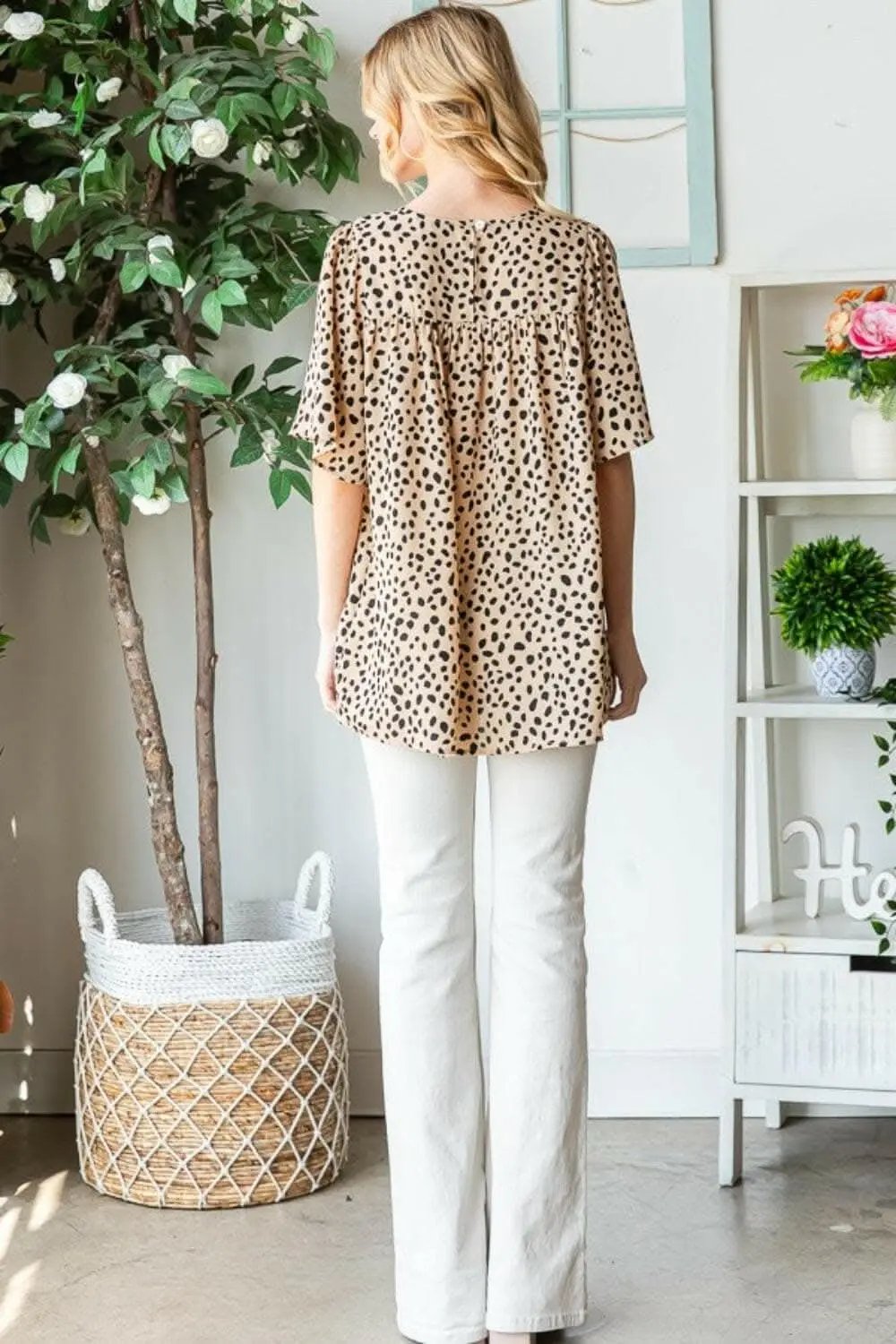 Trendsi just arrived - Heimish Full Size Animal Print Flutter Sleeve B