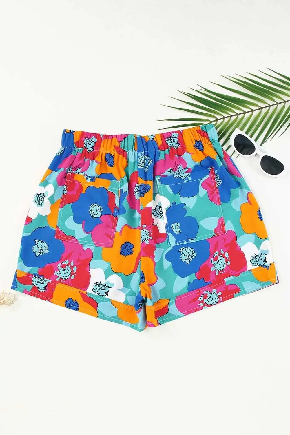 Trendsi High waist drawstring shorts - summer style