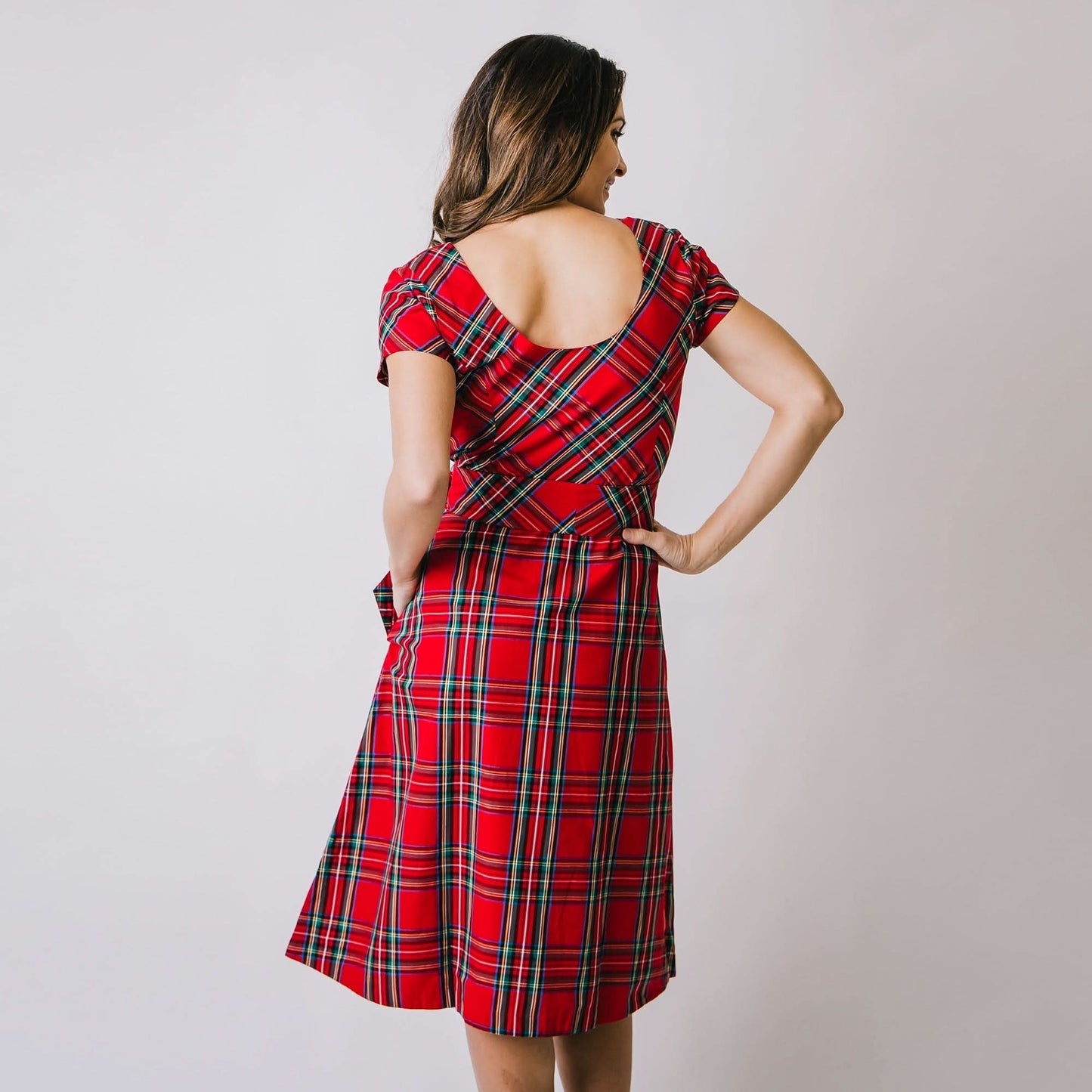 Short Sleeve A-Line Dress