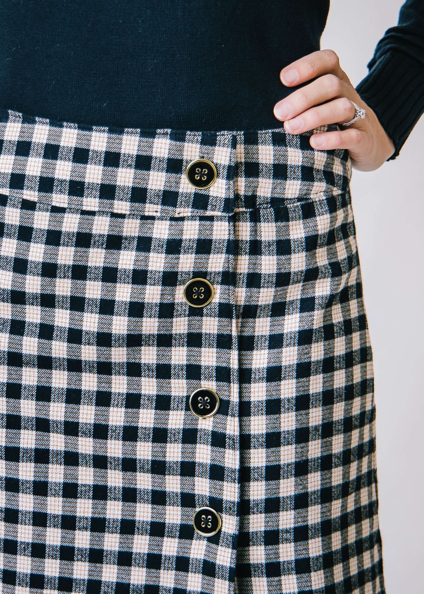 Flannel Mini Skirt
