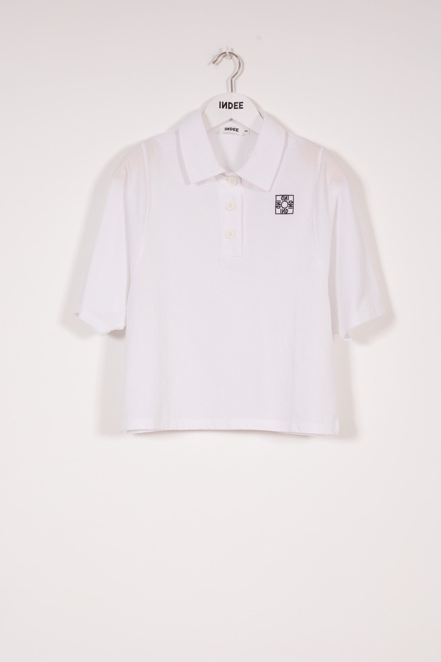 Indee - Variety Plain Color Polo T-Shirt, Off White