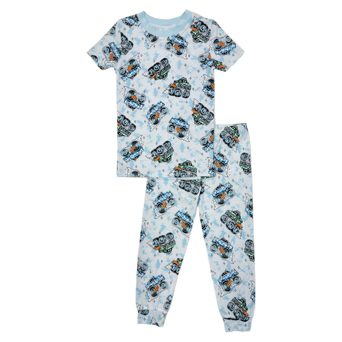 Esme - Short Sleeve & Pants Pajamas, Monster Trucks