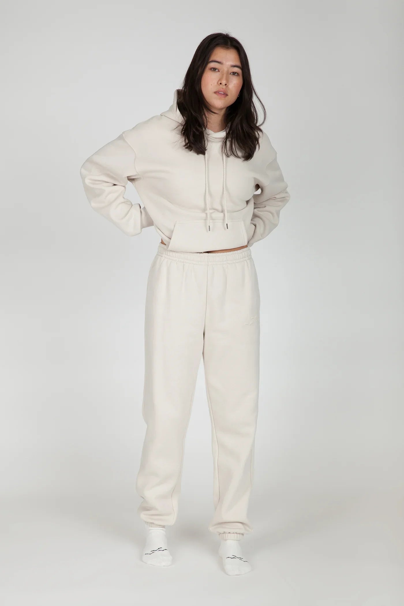 Lazypants - Chloe Relaxed Fit Hoodie & Nova Sweatpants, Bone